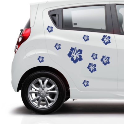 Autoaufkleber Hibiskus Wandtattoos, Poster, Aufkleber, Leinwände