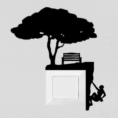 Wandtattoo Kletterin