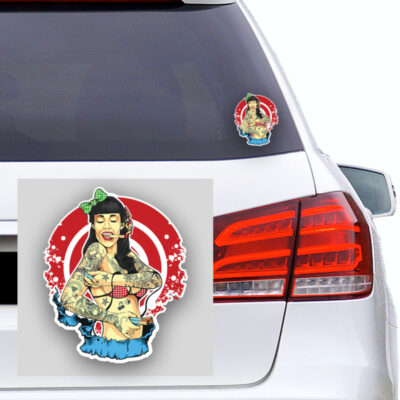 Aufkleber Autoaufkleber Sexy Girl Smoking