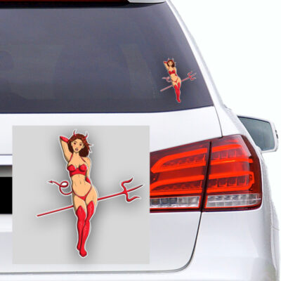 Autoaufkleber Sexy Devil Girl