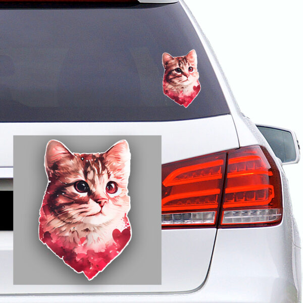 Autoaufkleber Valentine Katze Autoaufkleber Valentine Katze
