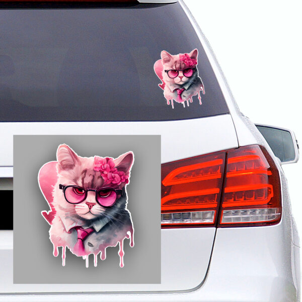 Autoaufkleber Valentine Kater Katze Autoaufkleber Valentine Kater Katze