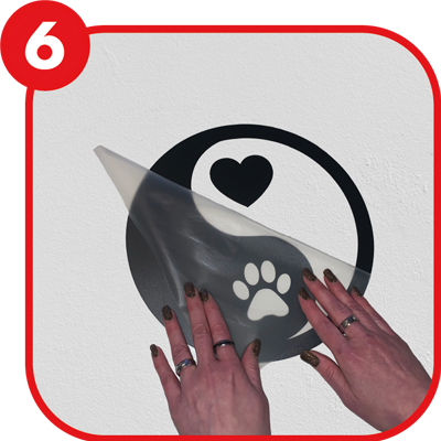 Wandtattoo-Klebeanleitung 6